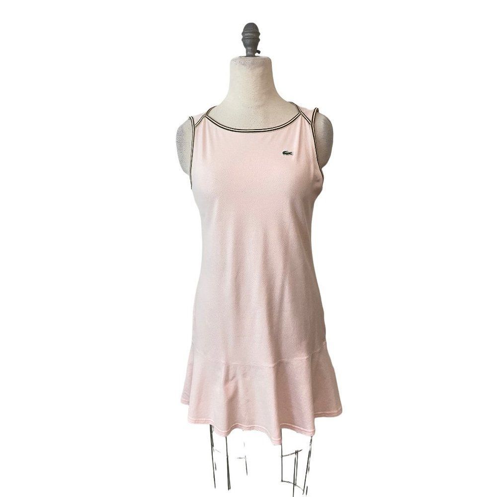 Lacoste Sport Pink Cotton Blend Tennis or Mini Dress 42 US 8 10